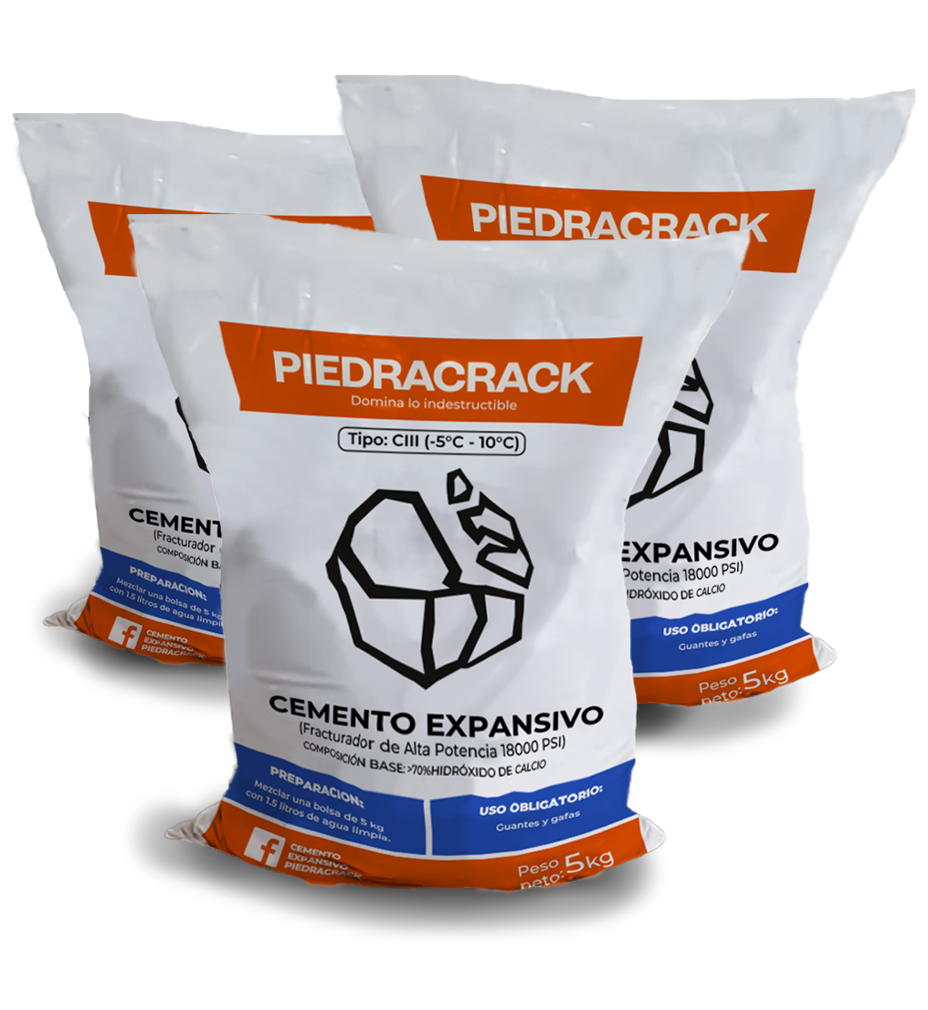 Cajas de Cemento Expansivo PiedraCrack